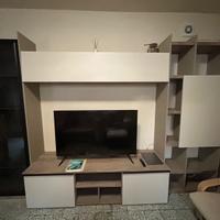 mobile salotto TV in quercia