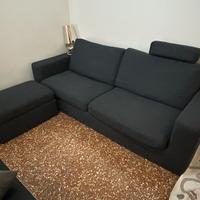 Divano 3 posti poltrone sofa + puof
