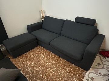 Divano 3 posti poltrone sofa + puof