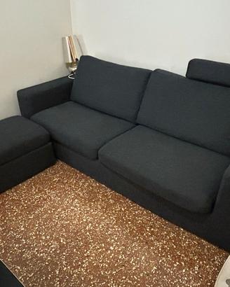 Divano 3 posti poltrone sofa + puof