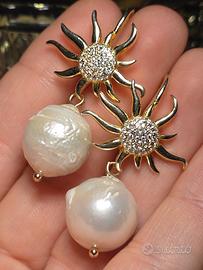 Orecchini con perle barocche 