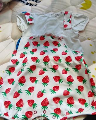 Salopette con maglietta - Taglia 62