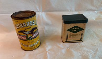 Contenitori in latta storici e rari. Made in U.S.A