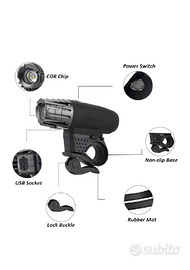 Faretto led per bici, nuovo