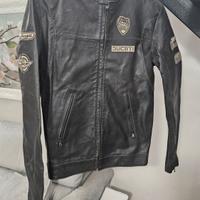 Giacca pelle moto ducati historical 