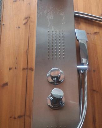 colonna doccia idromassaggio in acciaio inox