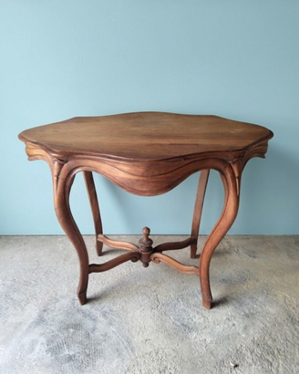 Tavolo Luigi XV in Noce – Fine '800 / Primi '900