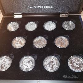 Queen's Beasts Complete Set Collection 2 Oz 11 pz