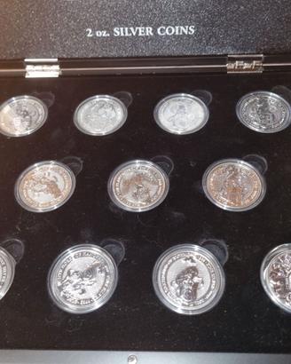 Queen's Beasts Complete Set Collection 2 Oz 11 pz