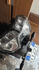 Scarico completo akrapovic z650+ mono+faro ant