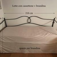 Letto oggioni in ferro battuto