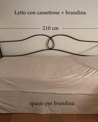 Letto oggioni in ferro battuto