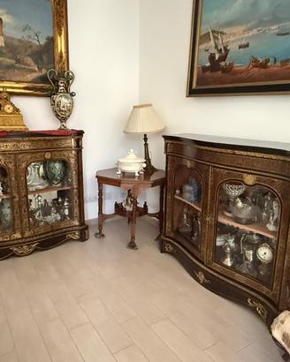 Mobile coppia bookcase antiquariato prestigio