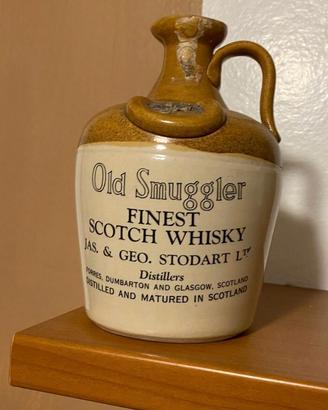 bottiglia ceramica whisky Old Smuggler Fines