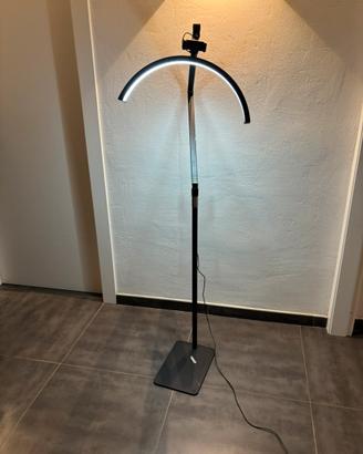 Lampada Da Pavimento Moon con Stativo Pieghevole
