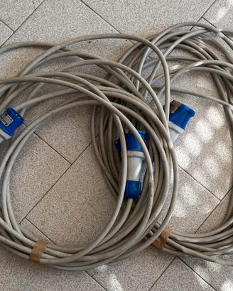 2 prolunghe elettriche spina blu da 15 metri