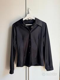 Camicia Donna Nera Elegante-Taglia S