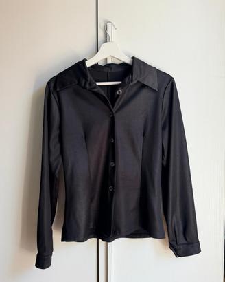 Camicia Donna Nera Elegante-Taglia S