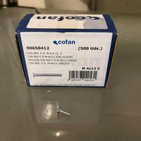 Vite Testa Svasata Piana zincata C6 M4x12 500 pz