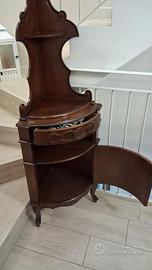 Mobile angoliera in legno - stile classico