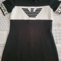 Vestito da bambina Emporio Armani 5A bianco e nero