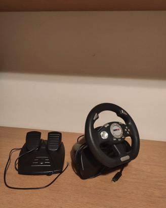volante e pedaliera per videogiochi 