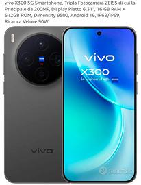 vivo x300 16/512 Italia perfetto 