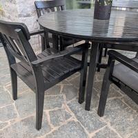 tavolo esterno con 4 sedie 