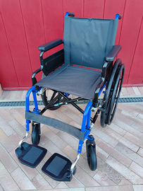 Carrozzina pieghevole disabili nuova