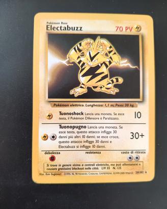 Carta Pokemon Electabuzz 20/102 Set Base ITA