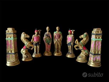Italfama Scacchi  Romani Vs Barbari Dipinti Mano