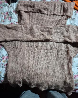 maglione in lana collo alto