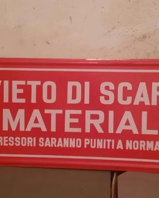 cartelli in metallo fs