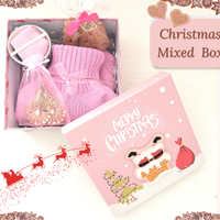 Scatola mista Natale per lei. Pink Christmas Box