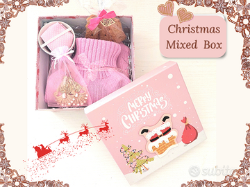 Scatola mista Natale per lei. Pink Christmas Box