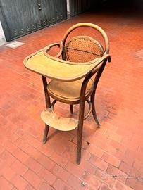 Seggiolone Bambino Thonet Originale d'Epoca