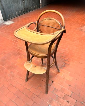 Seggiolone Bambino Thonet Originale d'Epoca