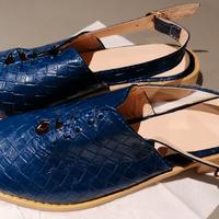 Scarpe 'slingback' blu