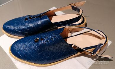 Scarpe 'slingback' blu