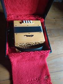 Organetto diatonico G. Verde SOL-DO con custodia