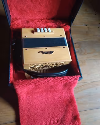 Organetto diatonico G. Verde SOL-DO con custodia