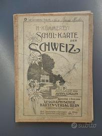 antica cartina geografica della svizzera