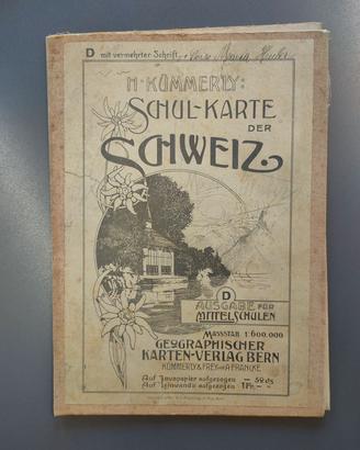 antica cartina geografica della svizzera