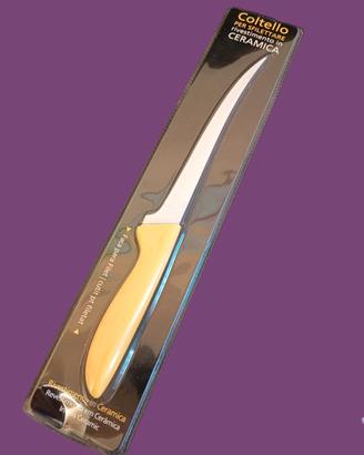 Coltello per sfilettare ricoperto ceramica, nuovo.