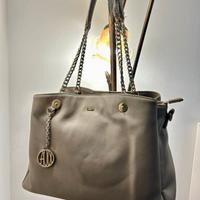 Gaudí - borsa a spalla grigio/beige
