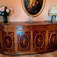 Credenza classica di pregio-intarsi legni pregiati