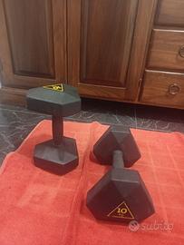 manubri 10 kg domyos