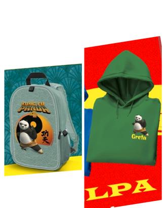 KUNG FU PANDA felpa+zaino