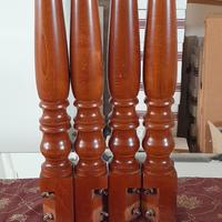 gambe per tavolo, tornite in legno massello H 75