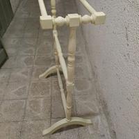 Portasciugamani shabby bianco